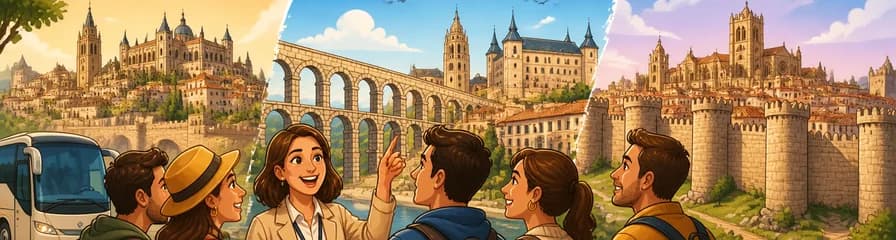 Recorrido por Toledo, Segovia y Ávila desde Madrid con Almuerzo y Entradas Incluidas