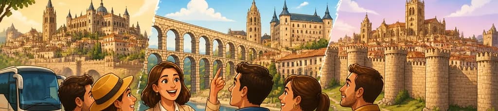 Recorrido por Toledo, Segovia y Ávila desde Madrid con Almuerzo y Entradas Incluidas