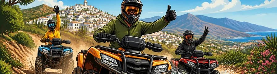 Emocionante Aventura Guiada de una Hora en Quads ATV en Mijas, Málaga