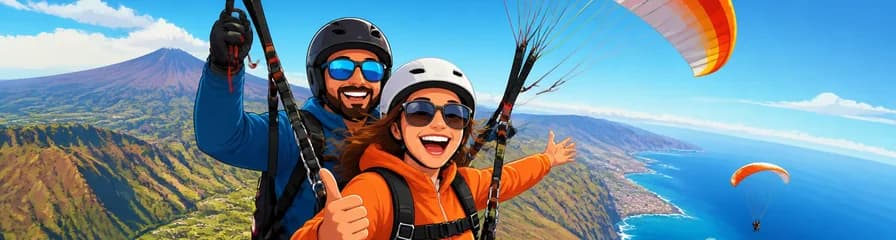 Experimenta un Vuelo de Parapente Biplaza de Rendimiento con Servicio de Recogida