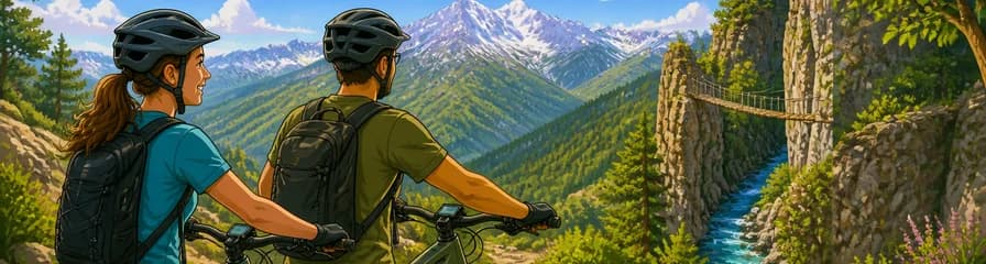 Recorrido en bicicleta eléctrica por Sierra Nevada, explorando más allá de Los Cahorros en Monachil, Granada