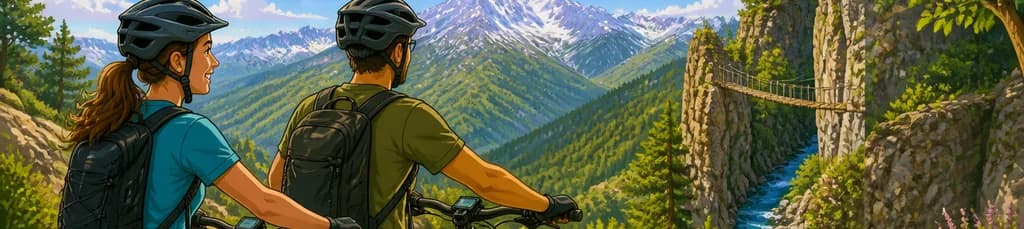 Recorrido en bicicleta eléctrica por Sierra Nevada, explorando más allá de Los Cahorros en Monachil, Granada