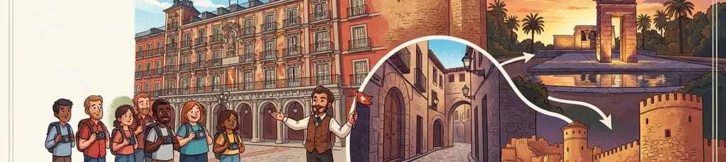 Recorrido a pie por el Casco Antiguo de Madrid para grupos reducidos (hasta 10 participantes)
