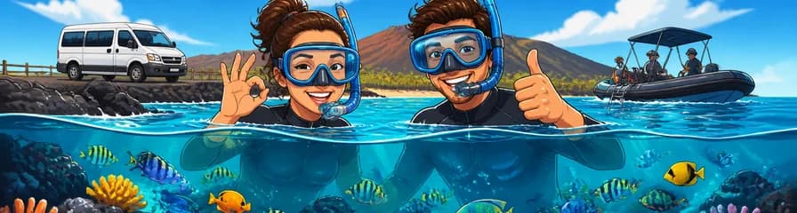 Aventura de snorkel con transporte en Playa Blanca
