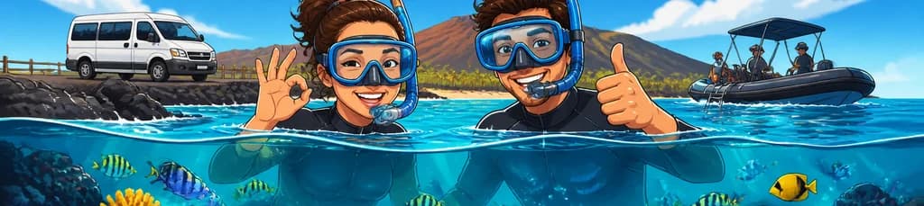 Aventura de snorkel con transporte en Playa Blanca