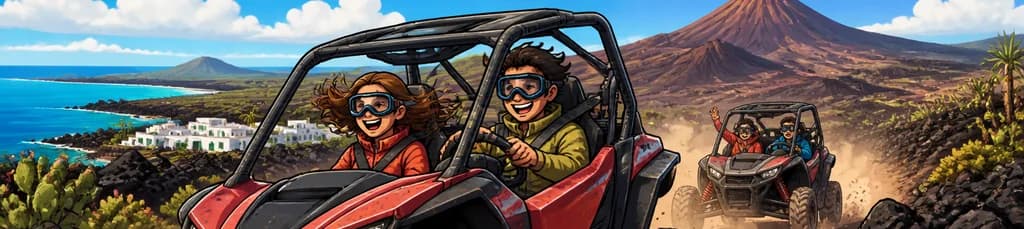 Aventura en buggy de 2 horas desde Costa Teguise