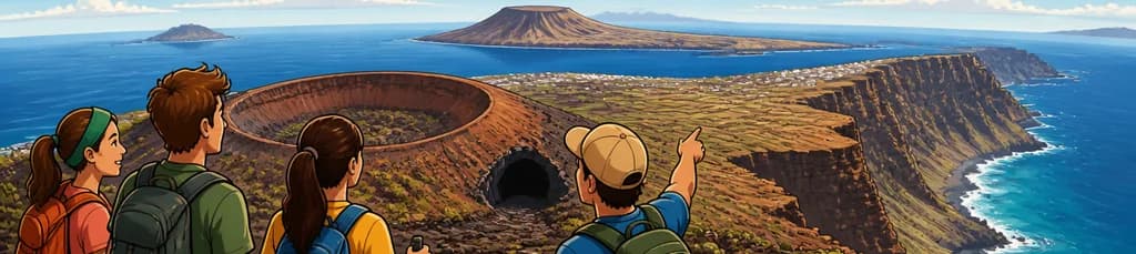 Recorrido de senderismo al Volcán de la Corona y los acantilados de Famara