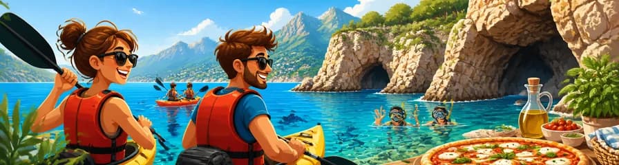 Aventura de kayak y snorkel con pizzas caseras en Palma