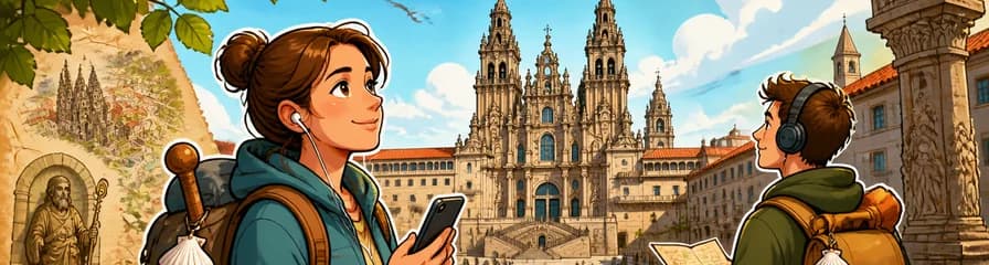 Recorrido autoguiado por las historias de Santiago de Compostela