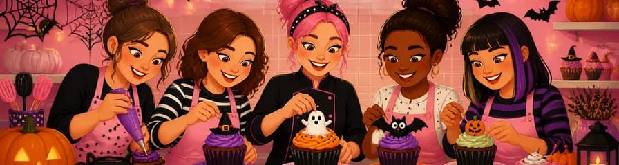 Taller de cupcakes de Halloween ofrecido por La Pastelera Rosa