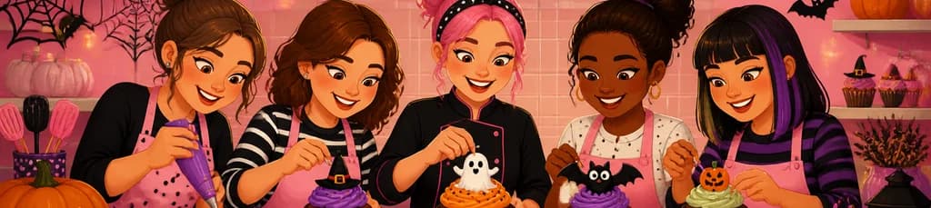 Taller de cupcakes de Halloween ofrecido por La Pastelera Rosa