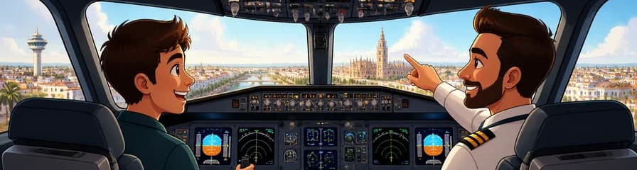 Experimenta la aviación: Pilota un simulador de A320 por un día en Sevilla