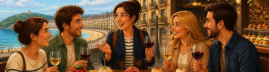 Un viaje privado por los pinchos y vinos de San Sebastián