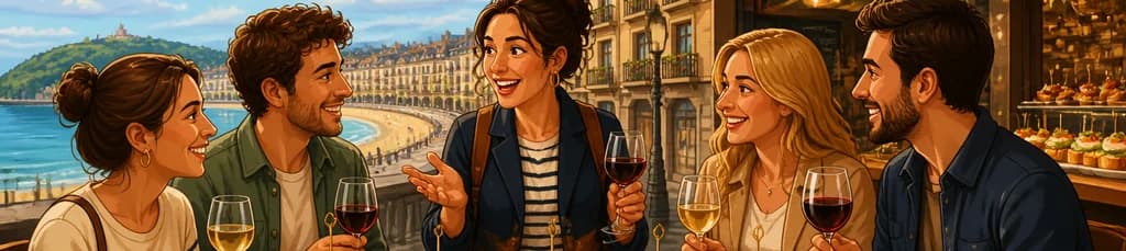 Un viaje privado por los pinchos y vinos de San Sebastián