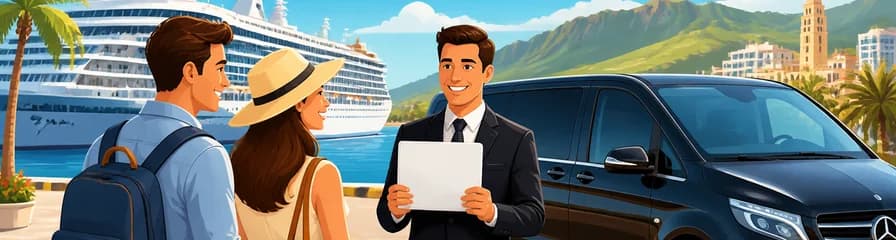 Servicio de traslado privado: del puerto de cruceros de Santa Cruz de Tenerife a los hoteles de la isla
