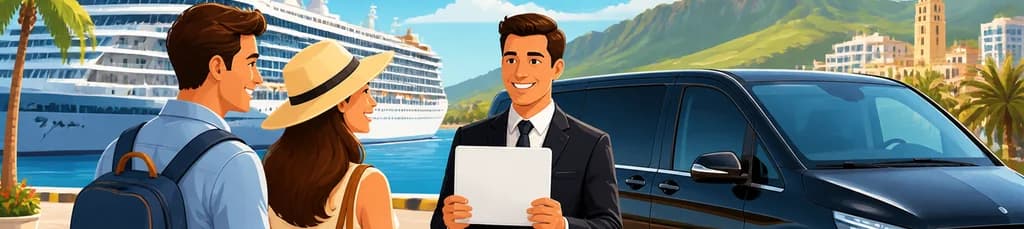 Servicio de traslado privado: del puerto de cruceros de Santa Cruz de Tenerife a los hoteles de la isla