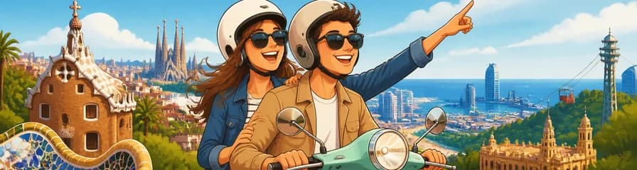 Descubre Barcelona con el alquiler de una Vespa Primavera 50cc