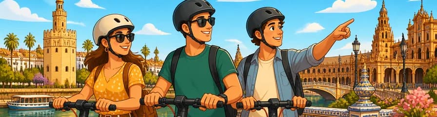 Disfruta de Sevilla con el alquiler de un patinete eléctrico durante dos horas