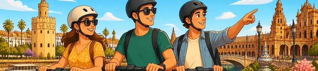 Disfruta de Sevilla con el alquiler de un patinete eléctrico durante dos horas