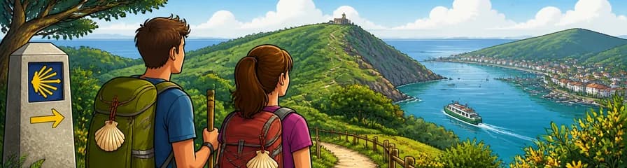 Senderismo por el Camino de Santiago y el Monte Ulia