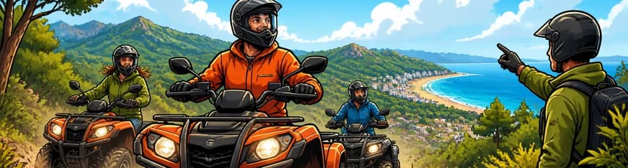 Excursión guiada en quad Kymco 300cc por el Parque Natural, con carnet de conducir
