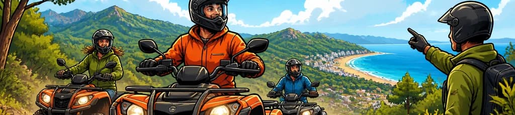 Excursión guiada en quad Kymco 300cc por el Parque Natural, con carnet de conducir
