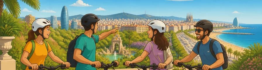 Explora Barcelona en E-Bike: Un Tour de 2.5 Horas por Parques, Jardines, Playas y Vistas Panorámicas