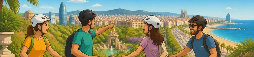 Explora Barcelona en E-Bike: Un Tour de 2.5 Horas por Parques, Jardines, Playas y Vistas Panorámicas
