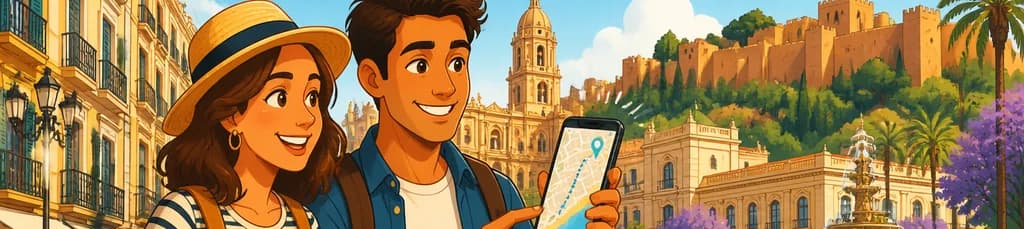 Recorrido autoguiado por Málaga con tu teléfono móvil