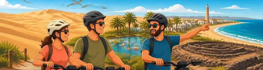 Recorrido turístico en bicicleta eléctrica por las Dunas de Maspalomas, Playa del Inglés y Meloneras