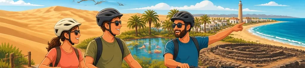 Recorrido turístico en bicicleta eléctrica por las Dunas de Maspalomas, Playa del Inglés y Meloneras