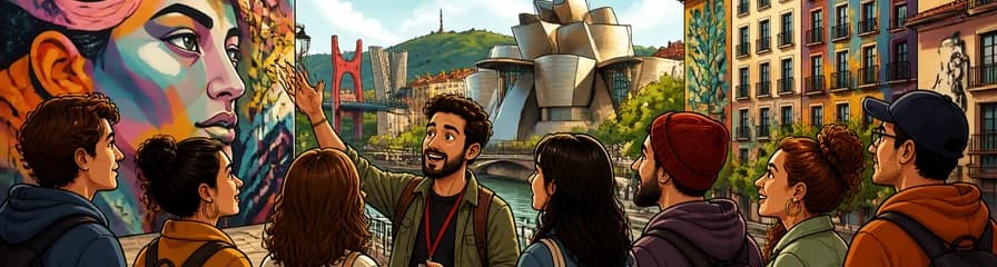 Recorrido a pie por el vibrante distrito artístico de Bilbao