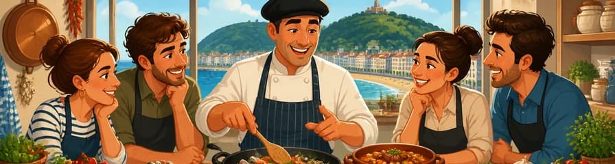 Experiencia culinaria privada: Clase de cocina vasca