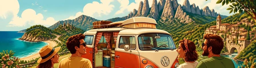 Experimenta Cataluña al volante de una clásica furgoneta VW Kombi T2