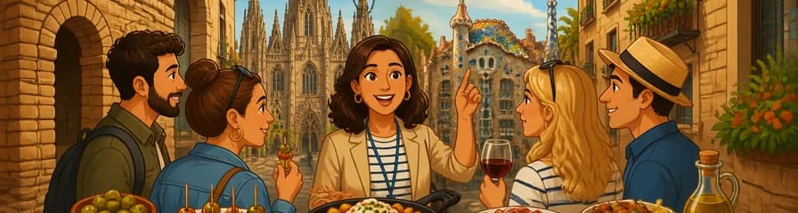 Tour privado a pie por la historia y gastronomía de Barcelona