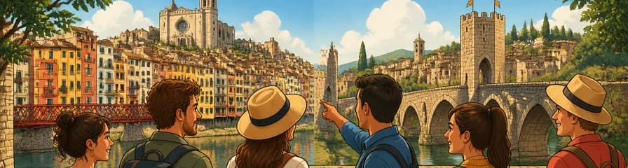 Recorrido por Girona y pueblos medievales en grupo reducido desde Barcelona