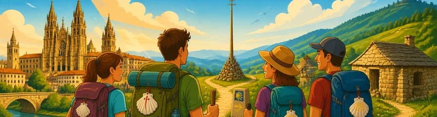 Ruta del Camino Francés de Santiago, con salida en León