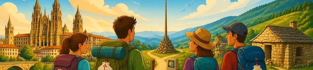 Ruta del Camino Francés de Santiago, con salida en León