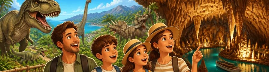 Descubre la Tierra de los Dinosaurios y las Cuevas de Hams en un tour de medio día por Mallorca
