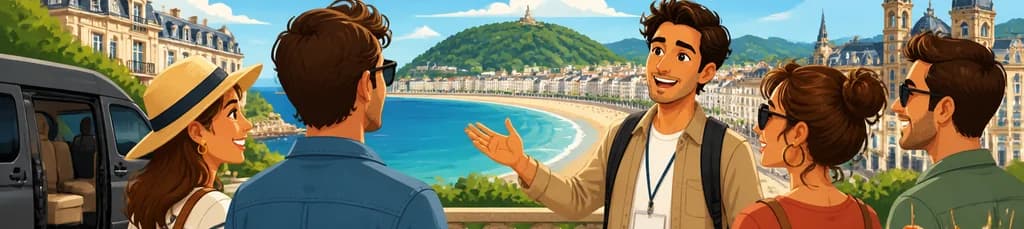 Viaje privado de un día completo a San Sebastián con salida desde Biarritz y recogida en tu hotel