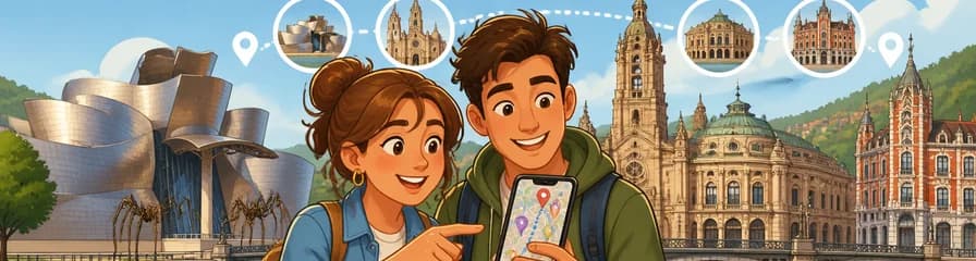 Recorrido autoguiado por Bilbao con tu teléfono móvil