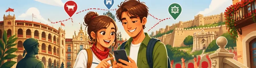 Recorrido autoguiado por Pamplona con tu dispositivo móvil