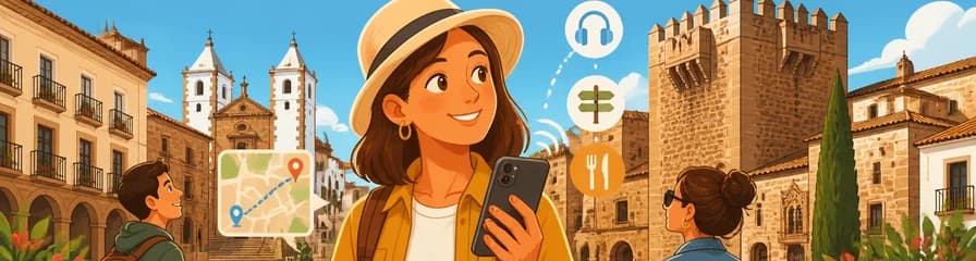 Recorrido autoguiado por Cáceres: explora la ciudad a tu aire con tu móvil