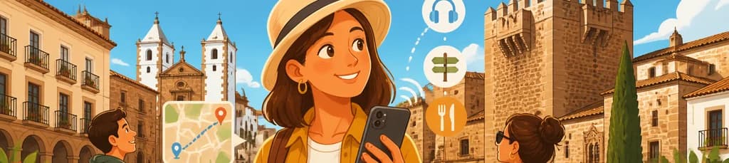 Recorrido autoguiado por Cáceres: explora la ciudad a tu aire con tu móvil
