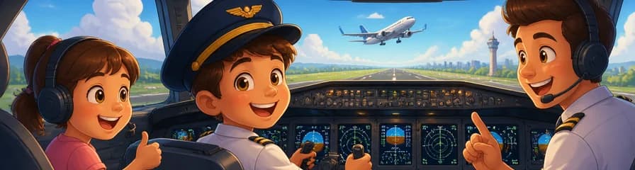 Curso de Pequeños Comandantes: Vuelo en simulador de Airbus A320 para niños de 4 a 10 años