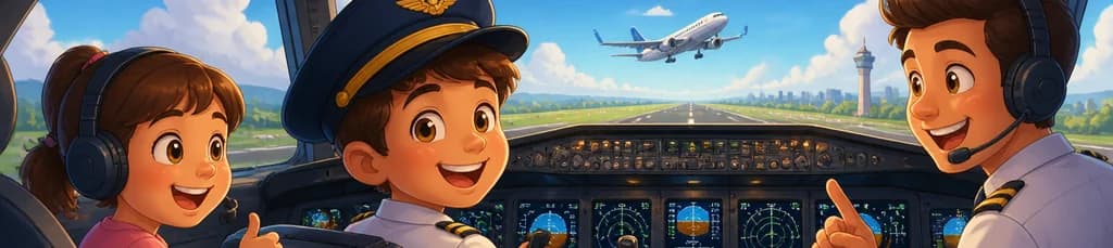 Curso de Pequeños Comandantes: Vuelo en simulador de Airbus A320 para niños de 4 a 10 años