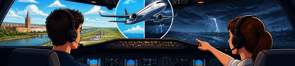 Vuela un A320: dos vuelos, dos retos en un simulador