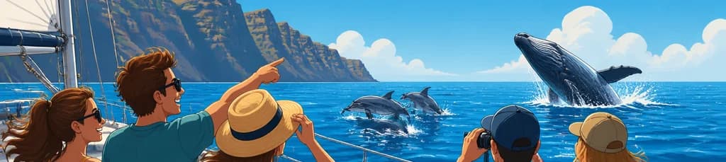 Travesía en velero para el avistamiento de delfines y ballenas en Los Gigantes