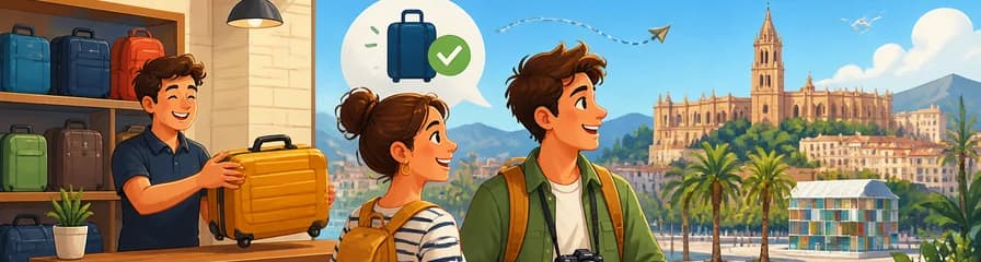 Servicio de consigna de equipaje en la Estación María Zambrano de Málaga