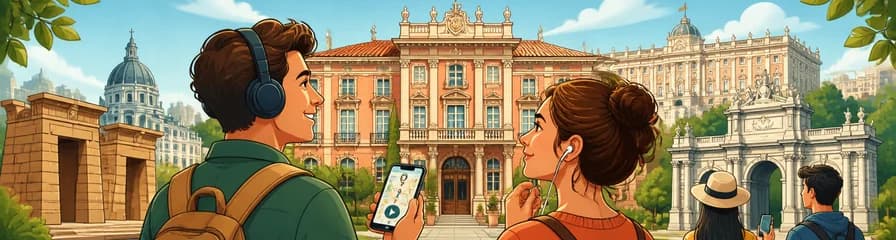 Acceso al Palacio de Liria en Madrid con recorrido sonoro por la ciudad